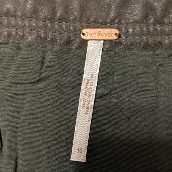 ✨50% OFF✨ NWT Free People vegan suede moto skirt - Picture 8 of 10